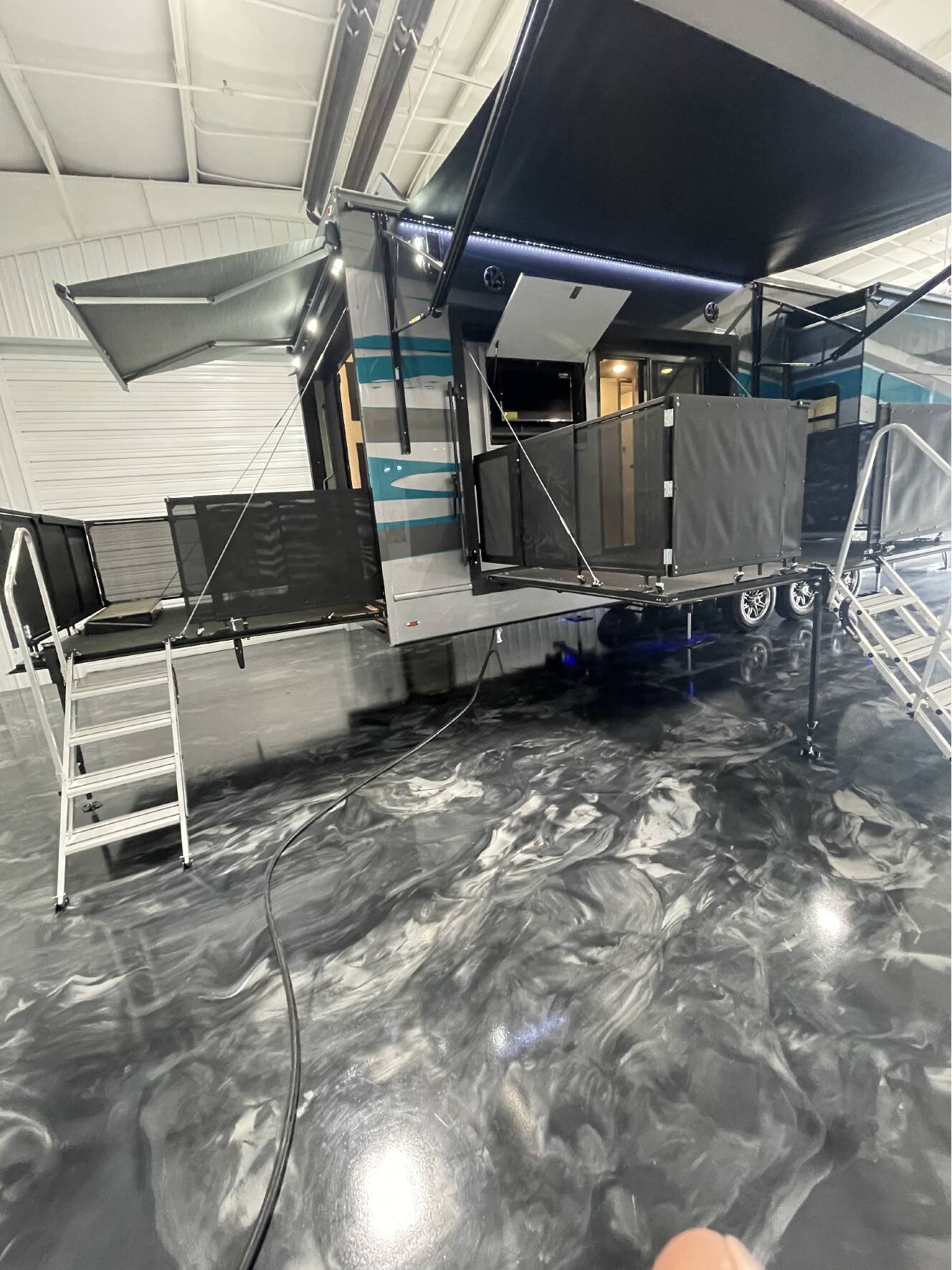 A photo of this 2023 Luxe TOY HAULER 47FB