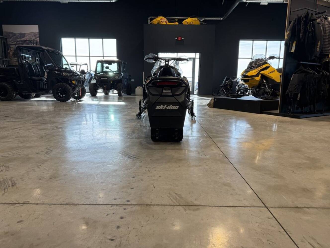 A photo of this 2023 Ski-Doo Renegade® X® 850 E-TEC Ice Ripper XT 1.25_10.25 in. /