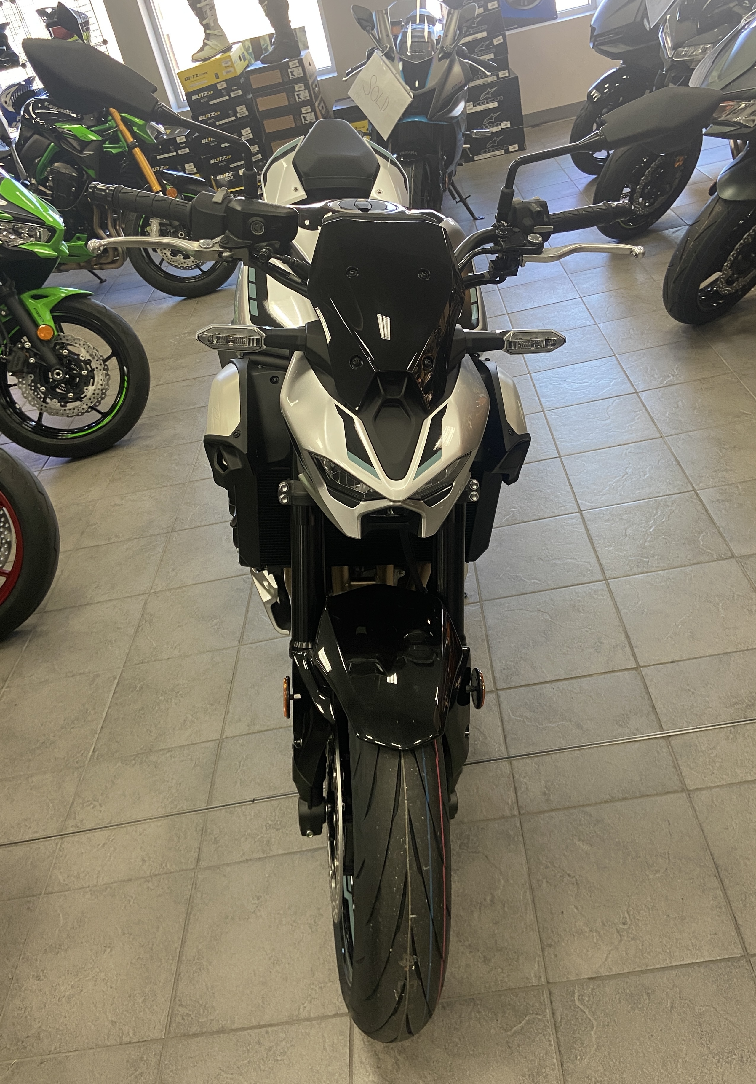 2025 Kawasaki Z900 ABS Galaxy Silver/Metallic Spark Black in lehighton PA