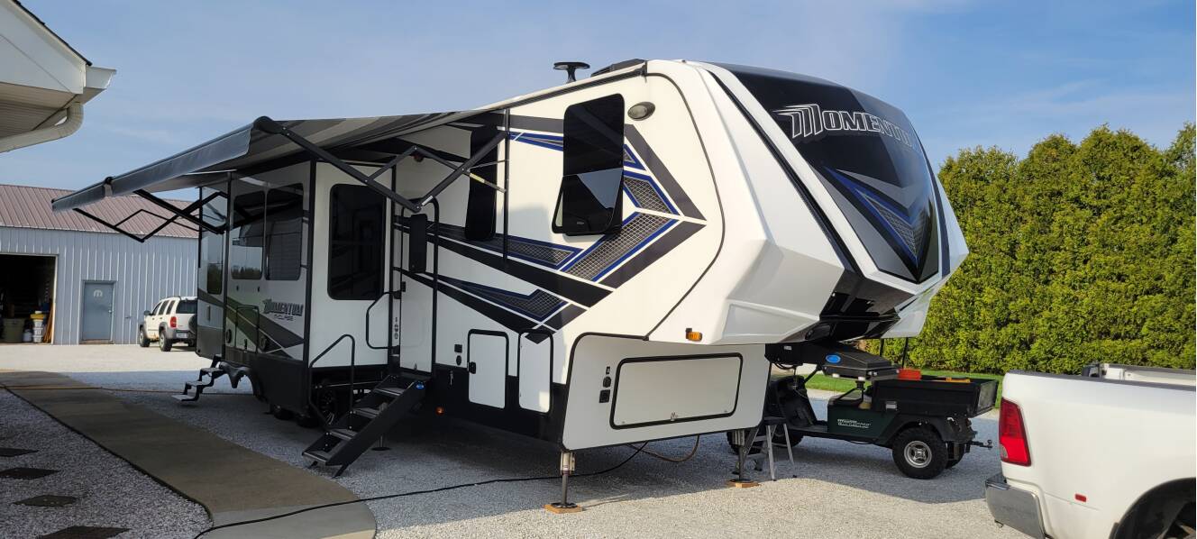 A photo of this 2018 Grand Design MOMENTUM M-CLASS 381M