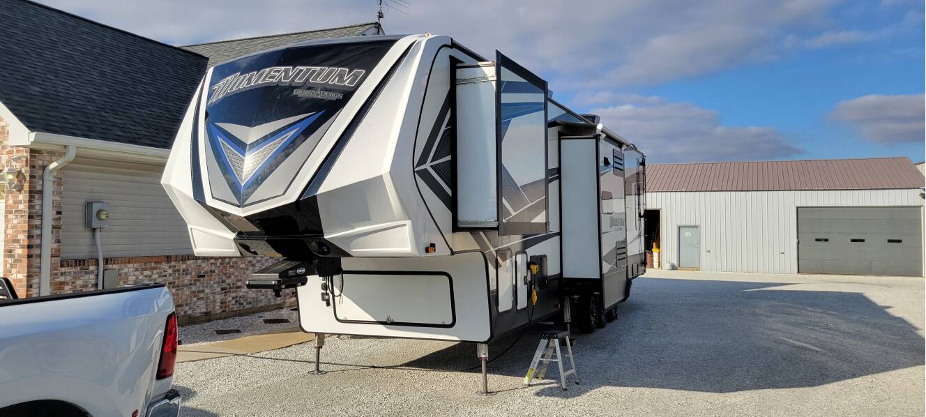 A photo of this 2018 Grand Design MOMENTUM M-CLASS 381M