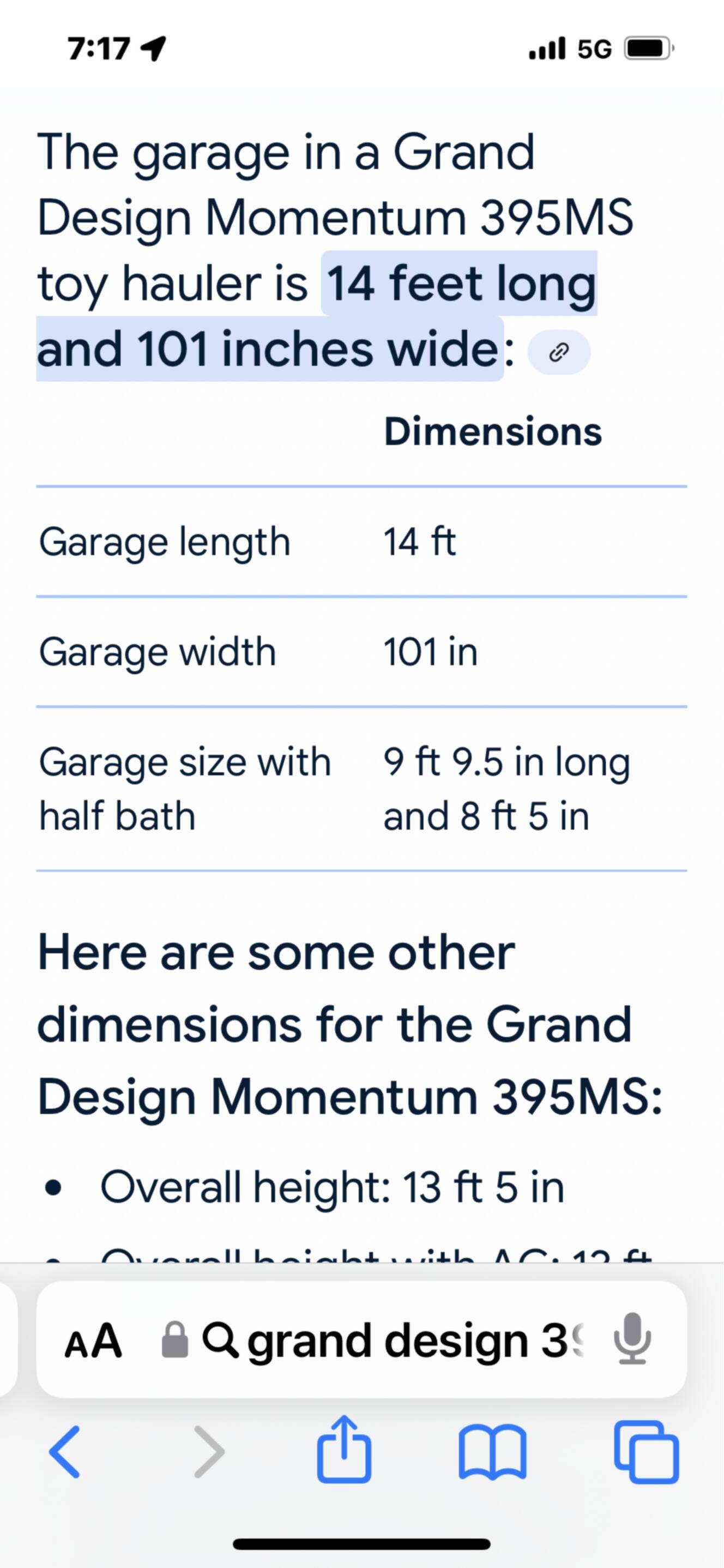 A photo of this 2023 Grand Design MOMENTUM M-CLASS 395MS
