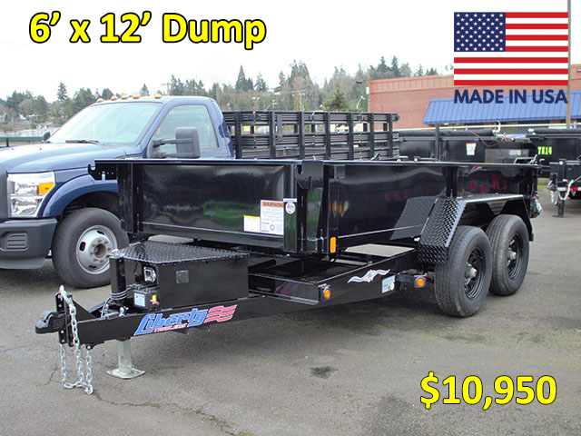 2022 LIBERTY 6X12 FT. DUMP TRAILER in Kent, WA