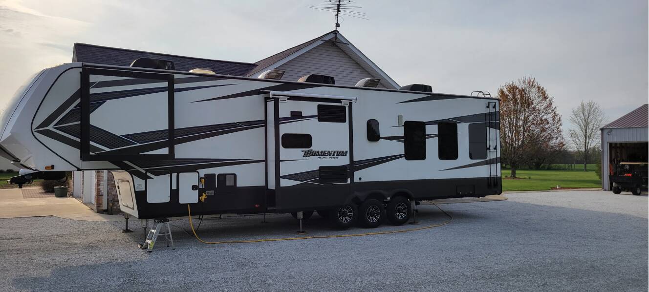 A photo of this 2018 Grand Design MOMENTUM M-CLASS 381M