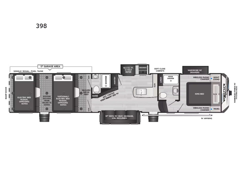 2025 Keystone Rv Raptor Carbon Series 398 in navasota TX