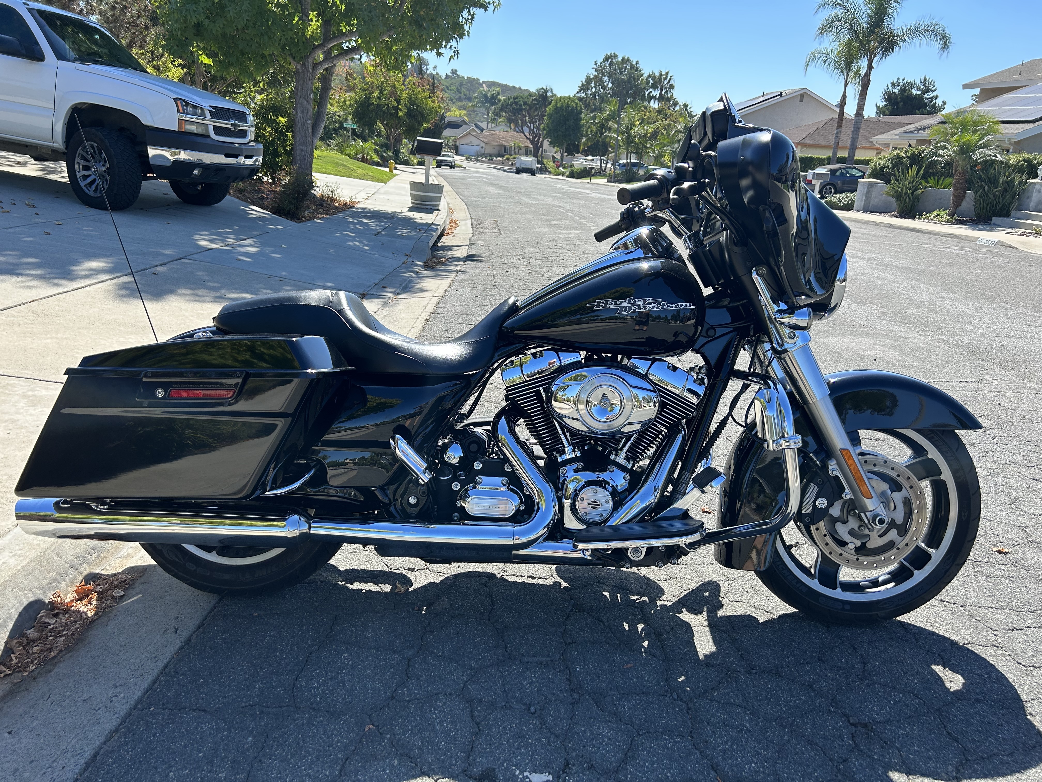 Yellow 2013 Harley-Davidson Street Glide Motorcycles For