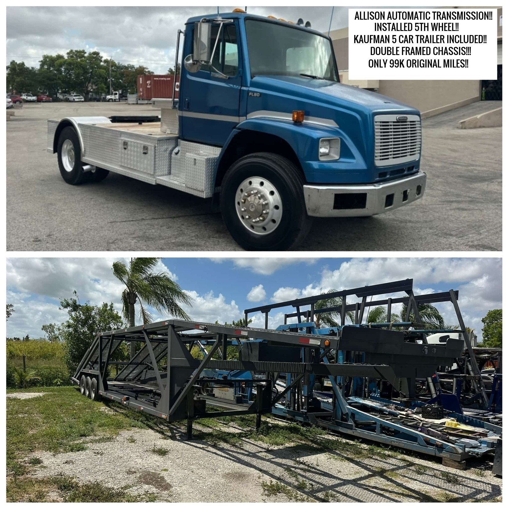 1998 FREIGHTLINER FL80 in Hollywood, FL