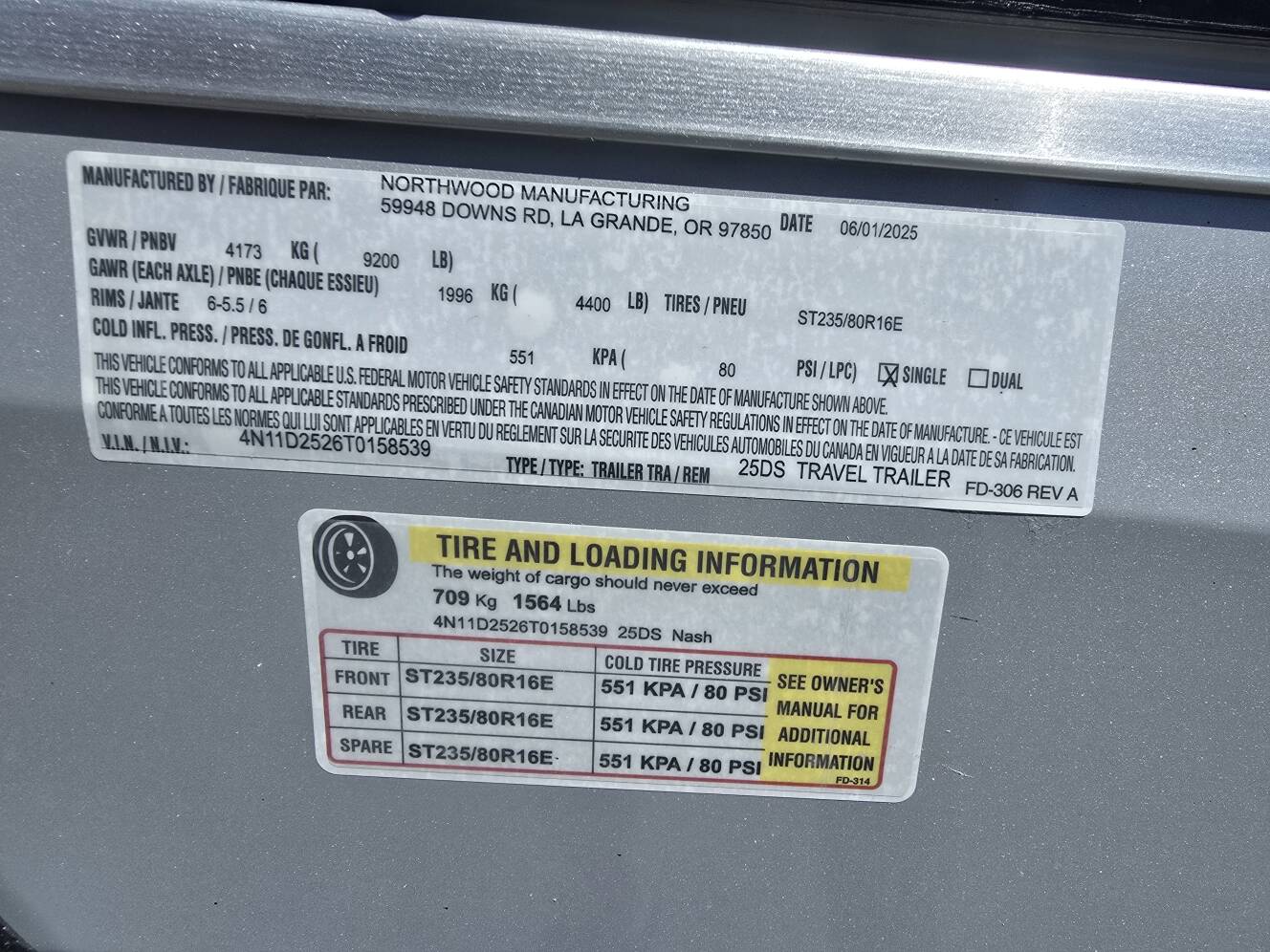 A photo of this 2026 Northwood Mfg NASH 25DS