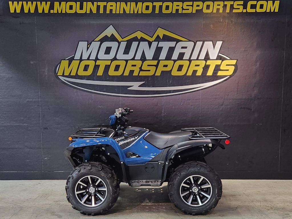 Blue Yamaha Grizzly 700 Fi Auto 4X4 Eps Four Wheeler For
