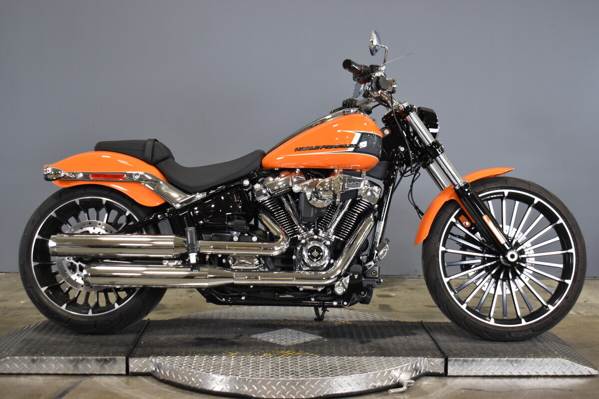Orange Harley-Davidson Softail Breakout Motorcycles For Sale