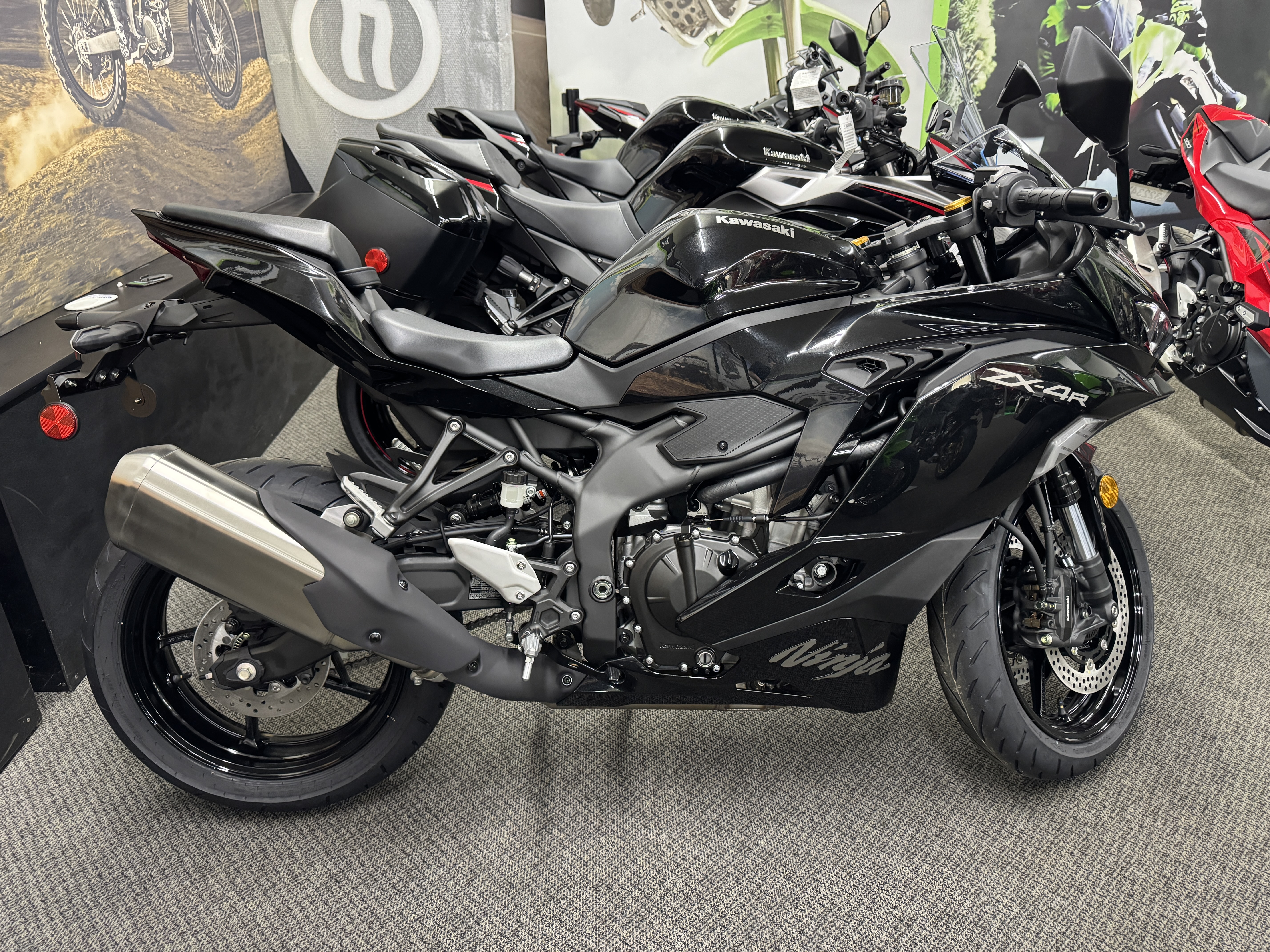 Black 2024 Kawasaki Ninja ZX-4RR Motorcycles For Sale