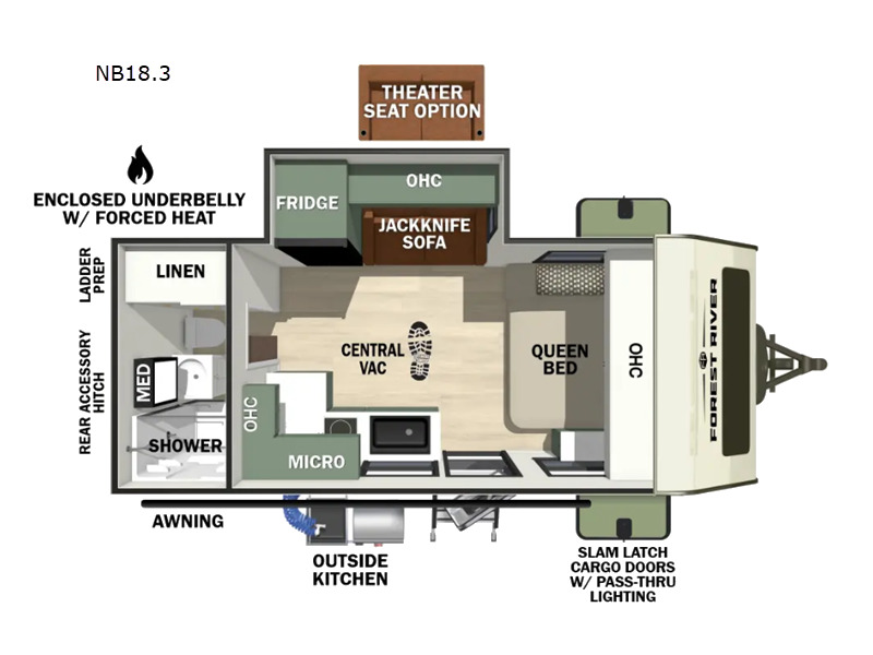 New 2026 Forest River RV No Boundaries NB18.3 For Sale in