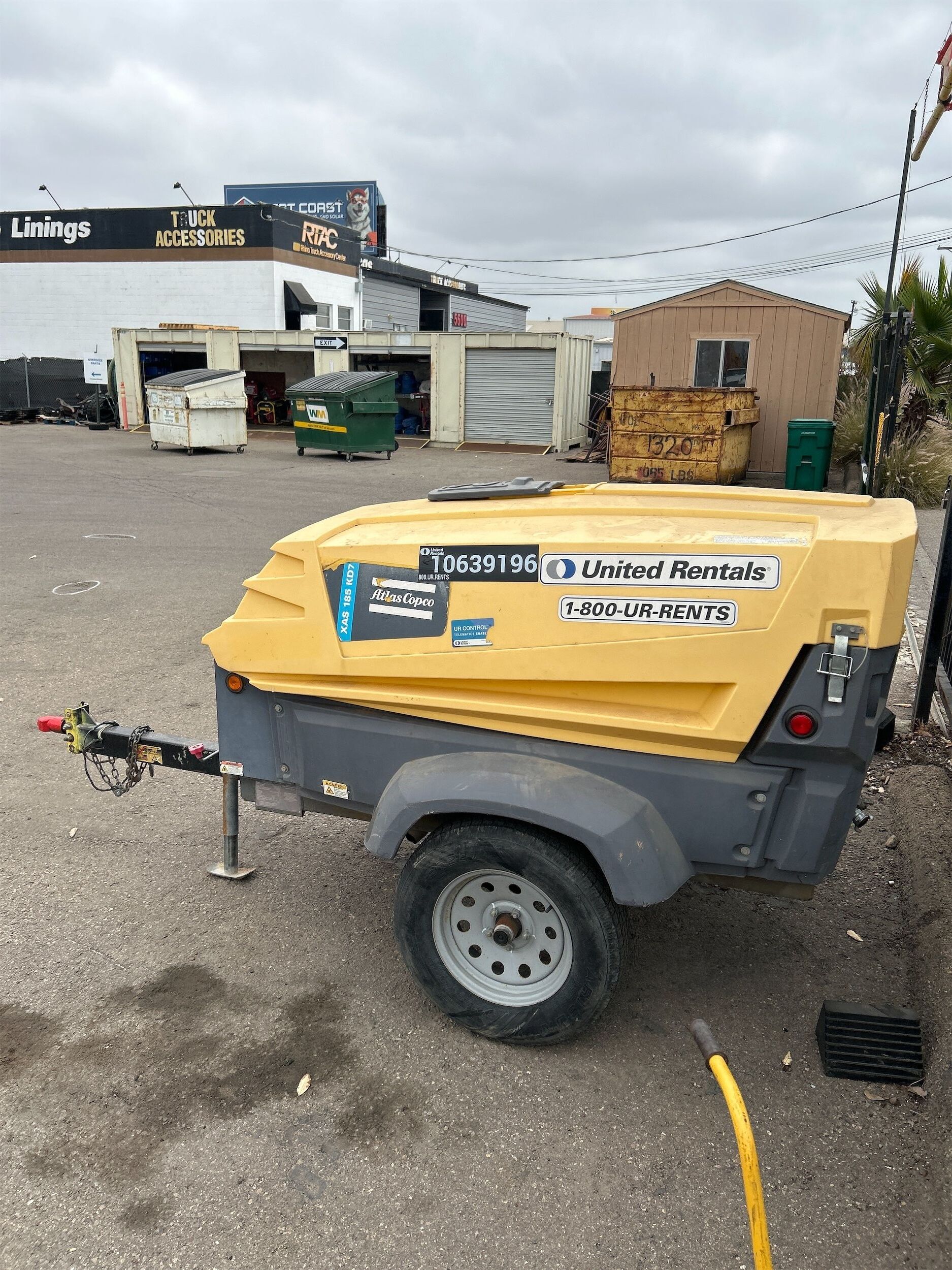 2017 ATLAS COPCO XAS185KD7 T4F Air Compressor in San Diego, CA