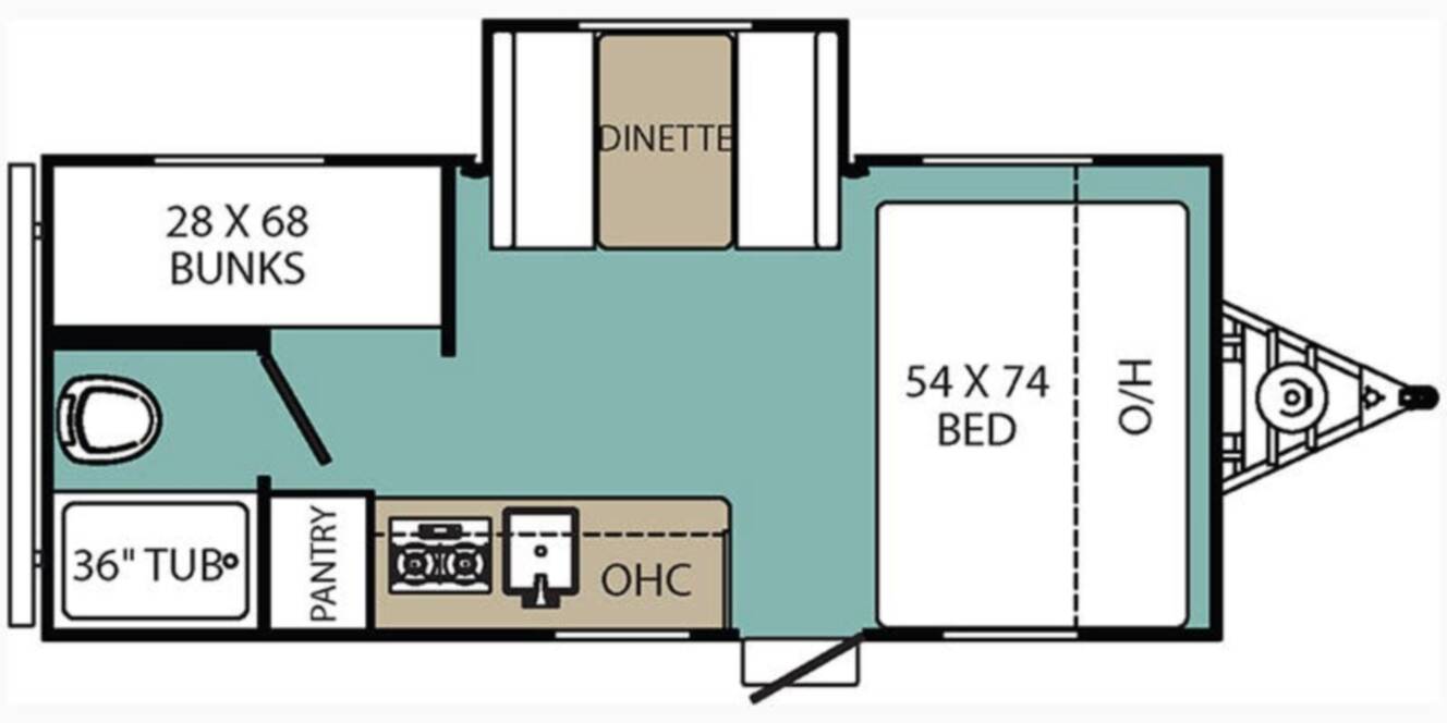 A photo of this 2021 Coachmen CLIPPER ULTRA-LITE 17BHS