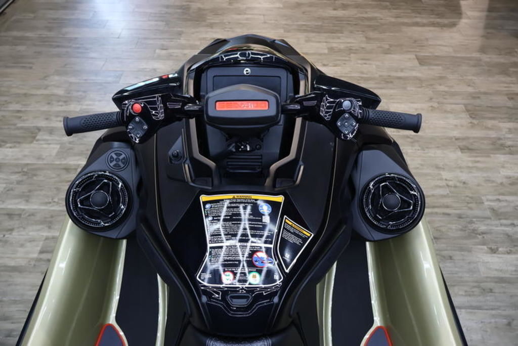 2025 Sea-Doo RXP-X 325 iBR Metallic Tan / Lava Red Premium in la habra CA
