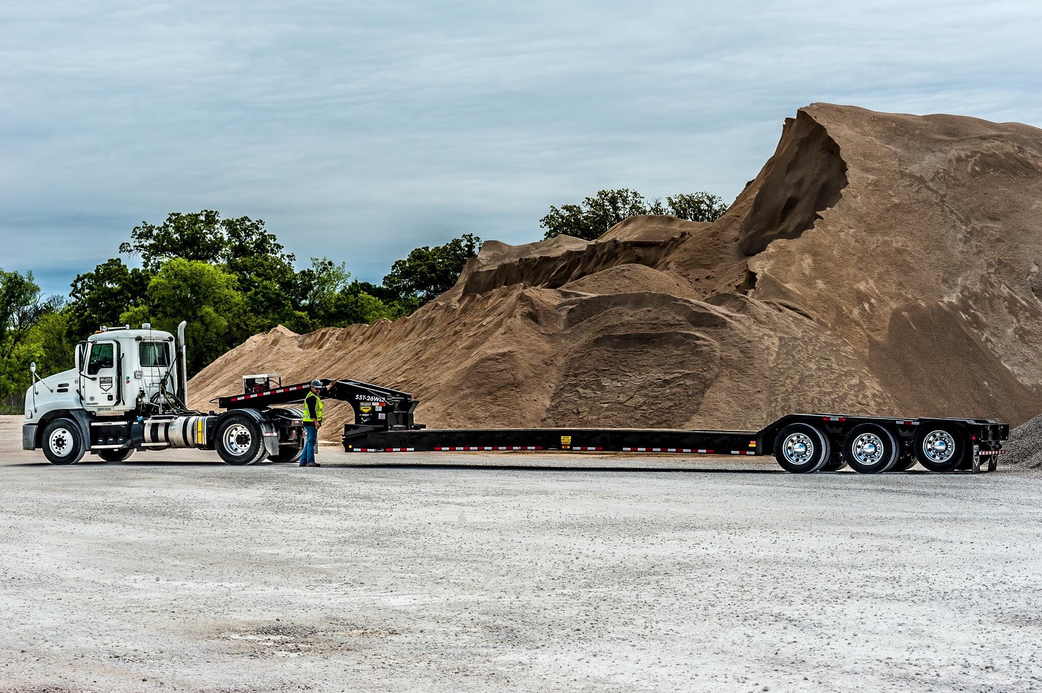 2026 BRAZOS TRAILERS 55 TON RGN LOWBOYS in Wills Point, TX