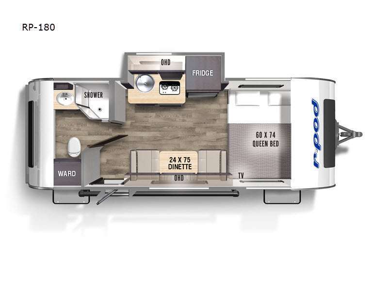 A photo of this 2023 Forest River Rv R Pod RP-180
