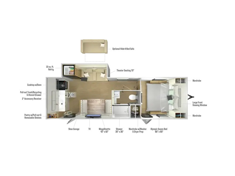 A photo of this 2026 Winnebago Thrive 24RKS