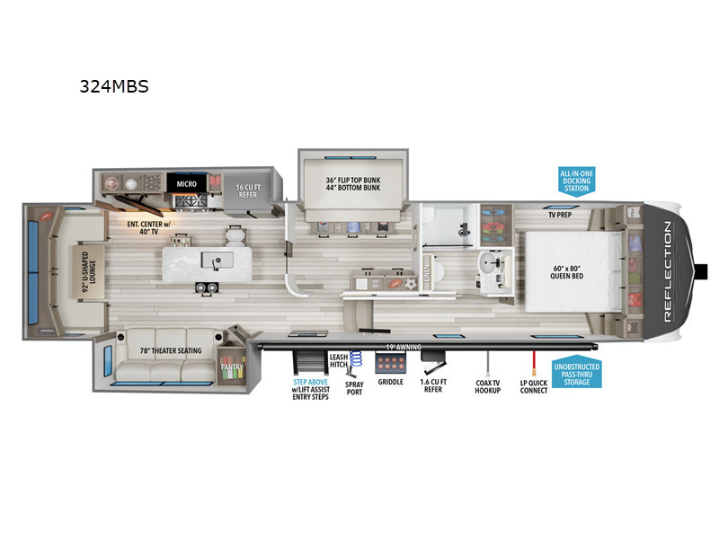 A photo of this 2026 Grand Design Reflection 324MBS
