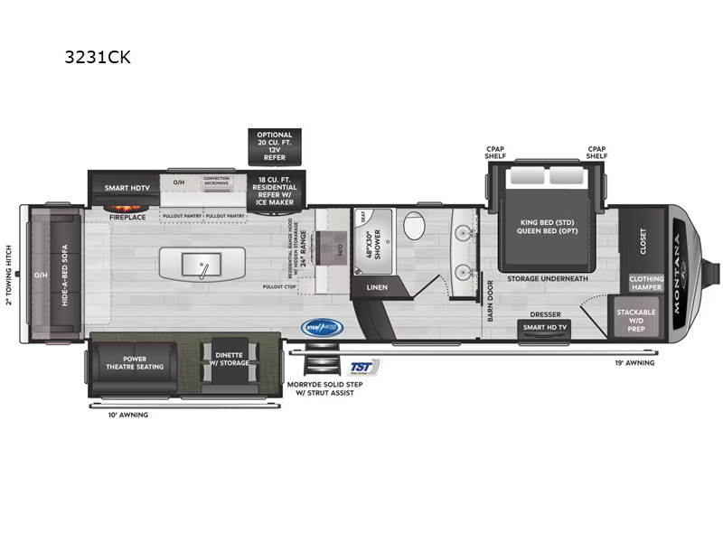 A photo of this 2025 Keystone Rv Montana 3231CK