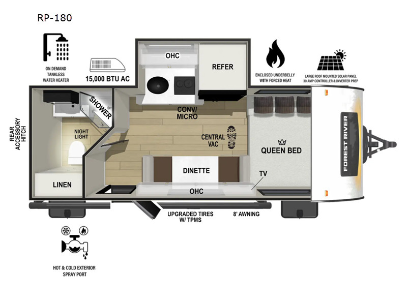 A photo of this 2026 Forest River Rv R Pod RP-180