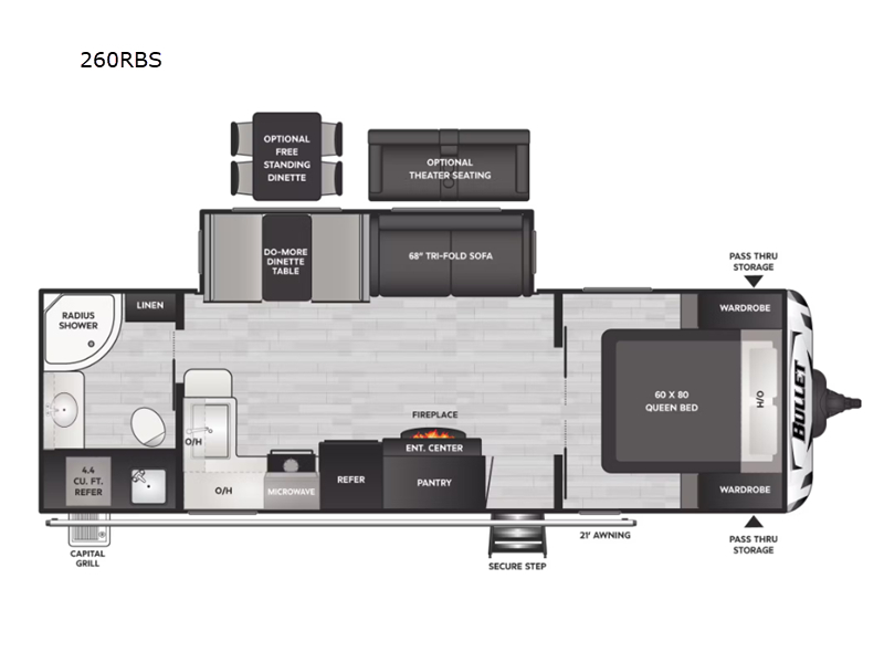2025 Keystone RV bullet 260rbs