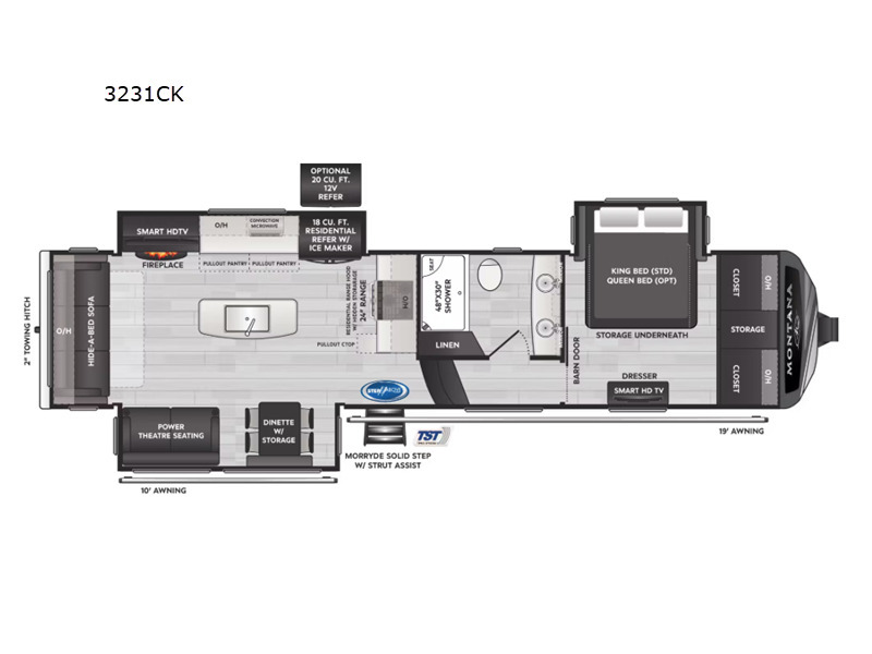 A photo of this 2026 Keystone Rv Montana 3231CK