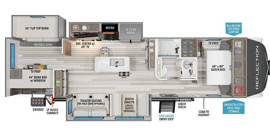 A photo of this 2021 Grand Design Reflection 312BHTS