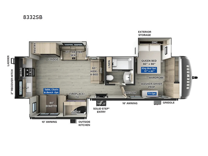 A photo of this 2025 Forest River Rv Rockwood Signature 8332SB