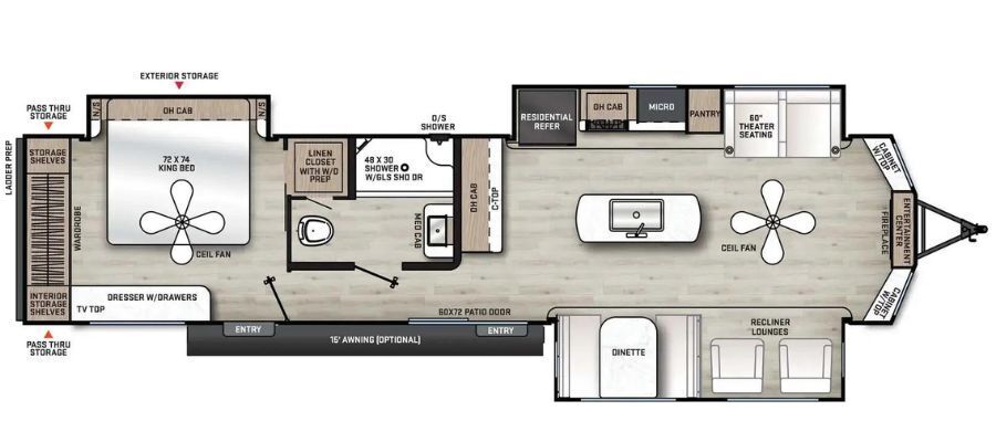A photo of this 2027 Coachmen Catalina Destination 39MKTS