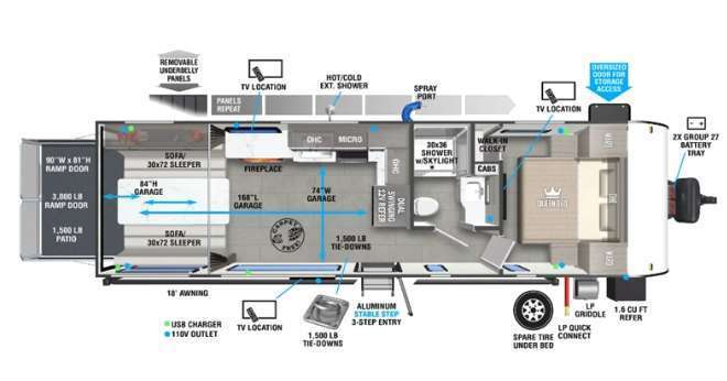 A photo of this 2026 Forest River Rv Wildwood FSX 270RTKX