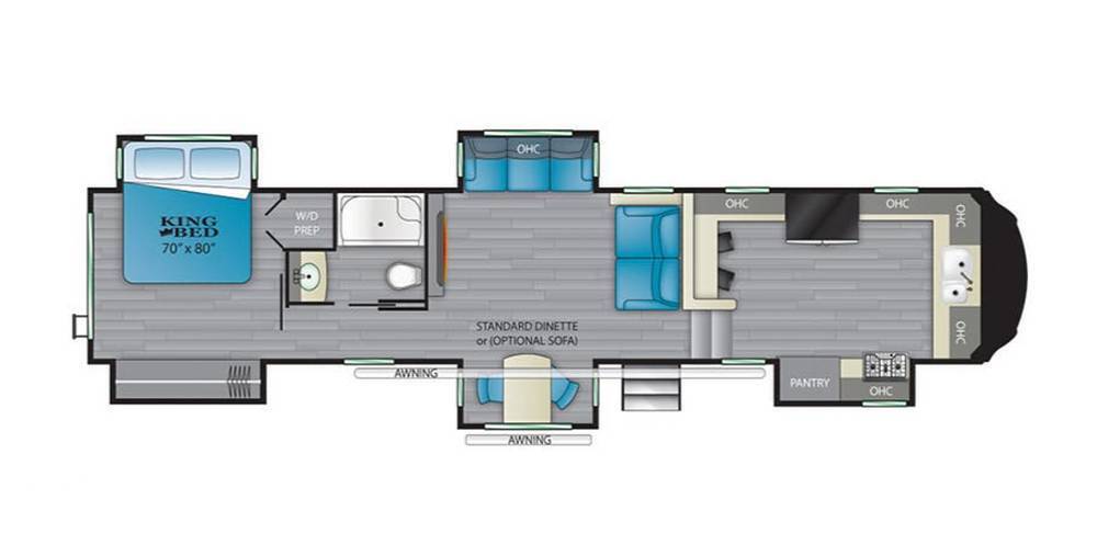 A photo of this 2021 Heartland Bighorn 3995FK
