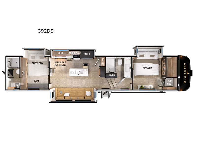 A photo of this 2025 Heartland Bighorn 392DS
