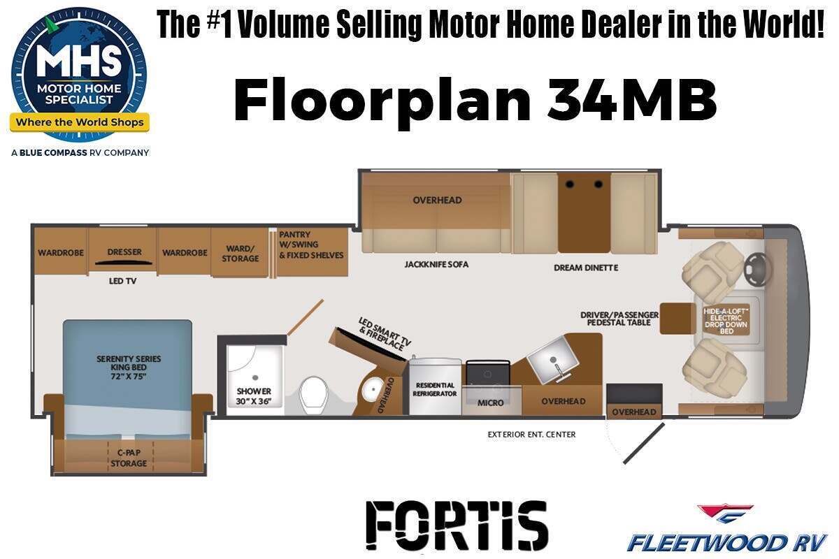 A photo of this 2026 Fleetwood Fortis 34MB