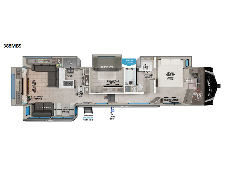 A photo of this 2025 Grand Design Solitude 388MBS