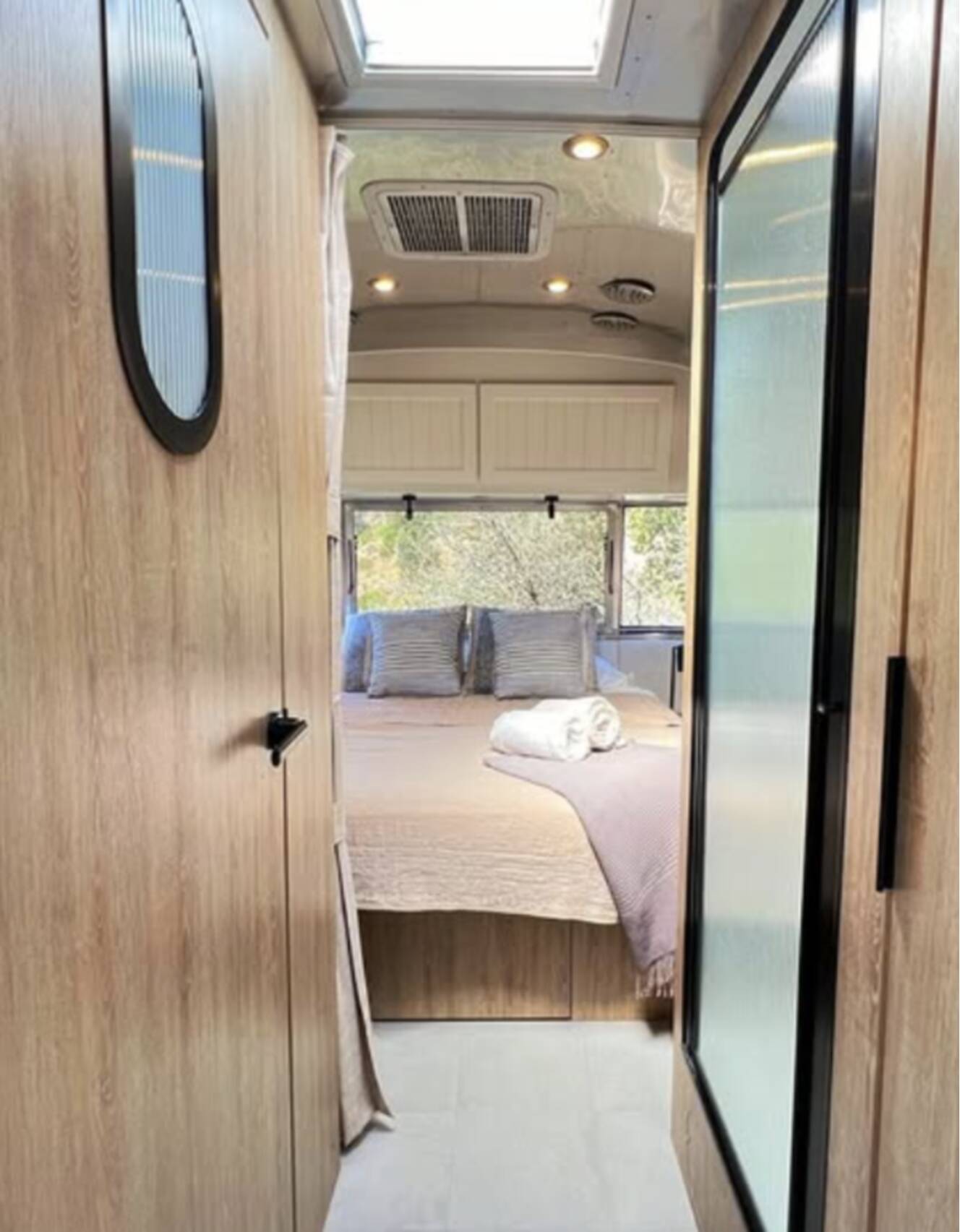 A photo of this 2022 Airstream Pottery Barn Special Edition 28RBQ