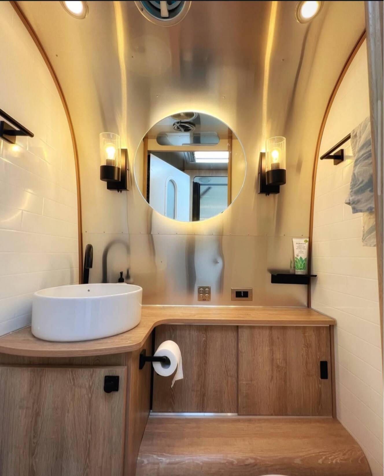 A photo of this 2022 Airstream Pottery Barn Special Edition 28RBQ