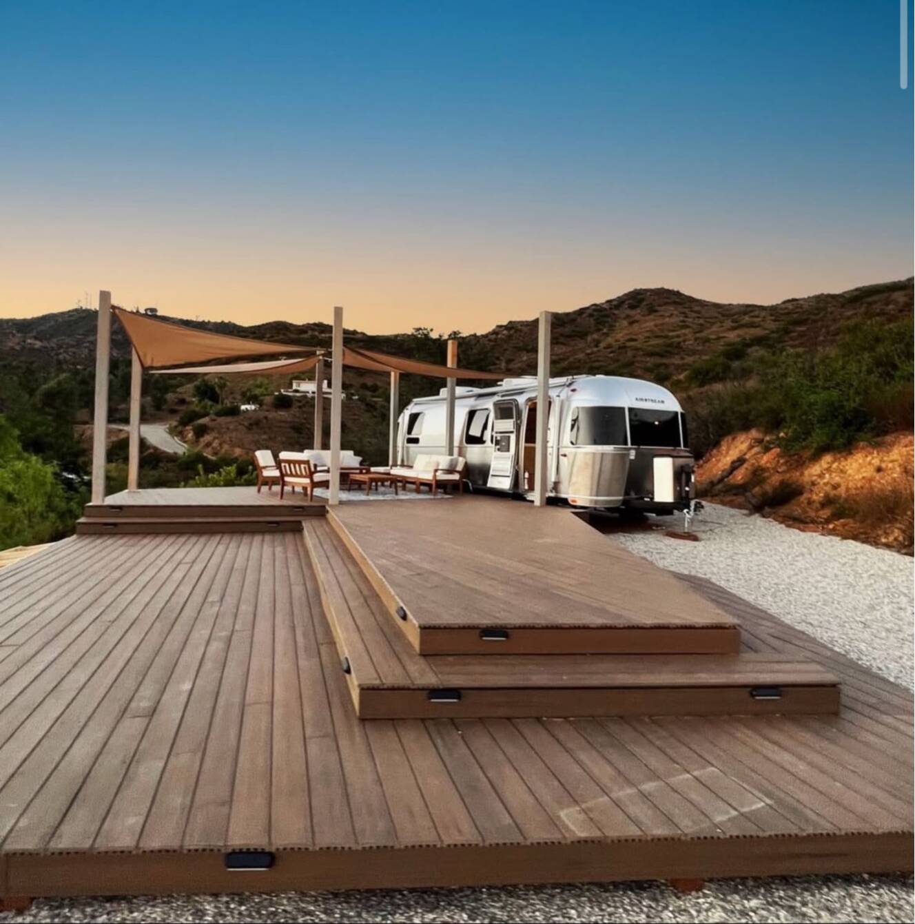 A photo of this 2022 Airstream Pottery Barn Special Edition 28RBQ