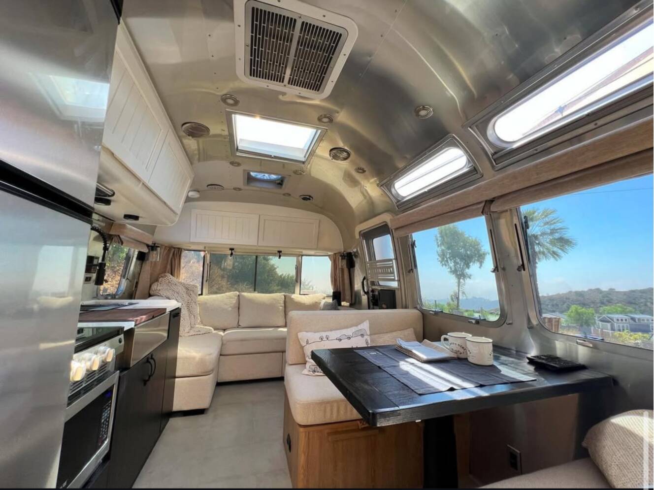 A photo of this 2022 Airstream Pottery Barn Special Edition 28RBQ