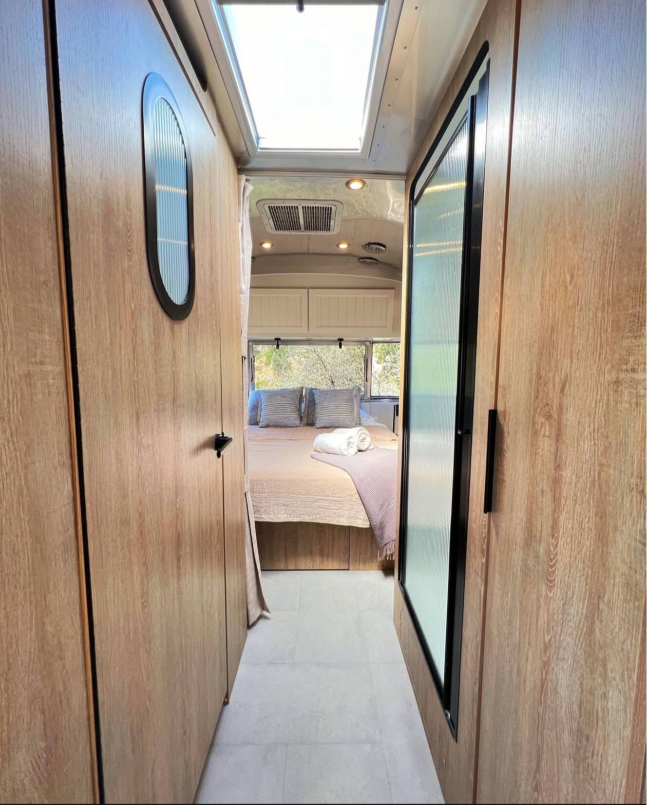 A photo of this 2022 Airstream Pottery Barn Special Edition 28RBQ