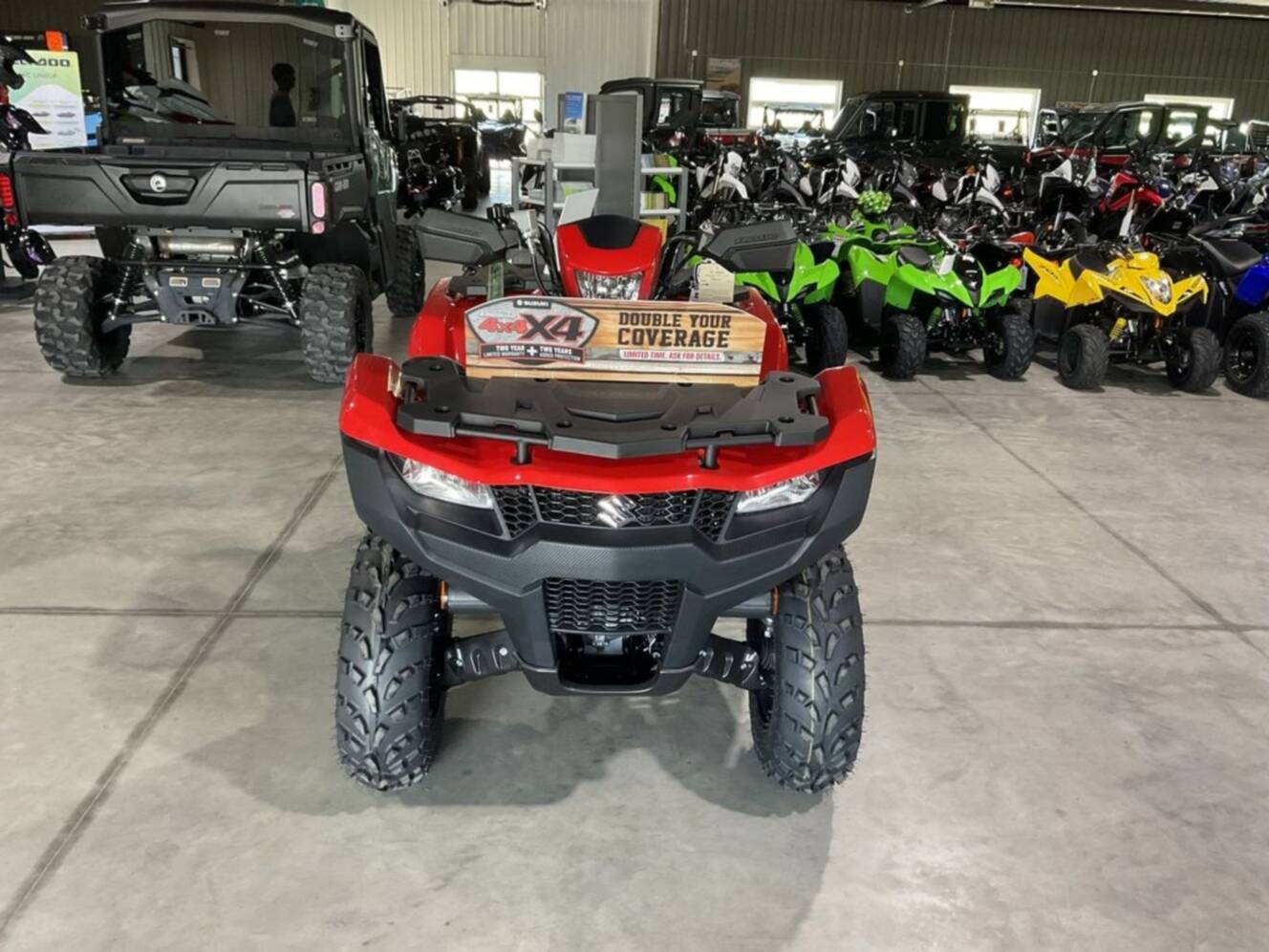 A photo of this 2025 Suzuki KINGQUAD 500 AXi Red