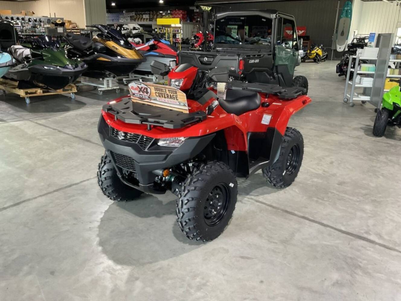 A photo of this 2025 Suzuki KINGQUAD 500 AXi Red