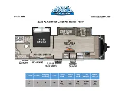 2026 KZ RV Connect C282FKK
