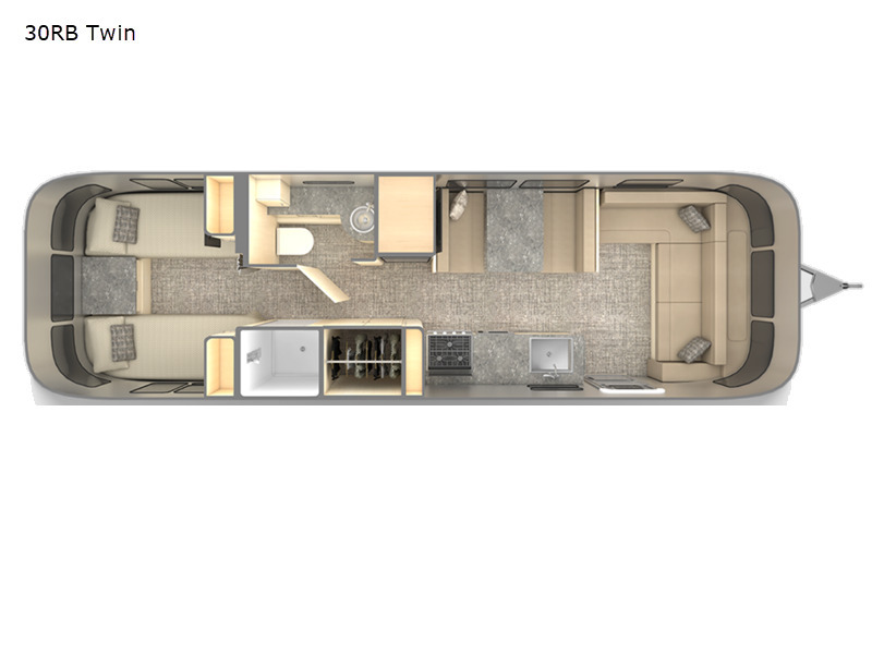 A photo of this 2024 Airstream Flying Cloud 30RB Twin