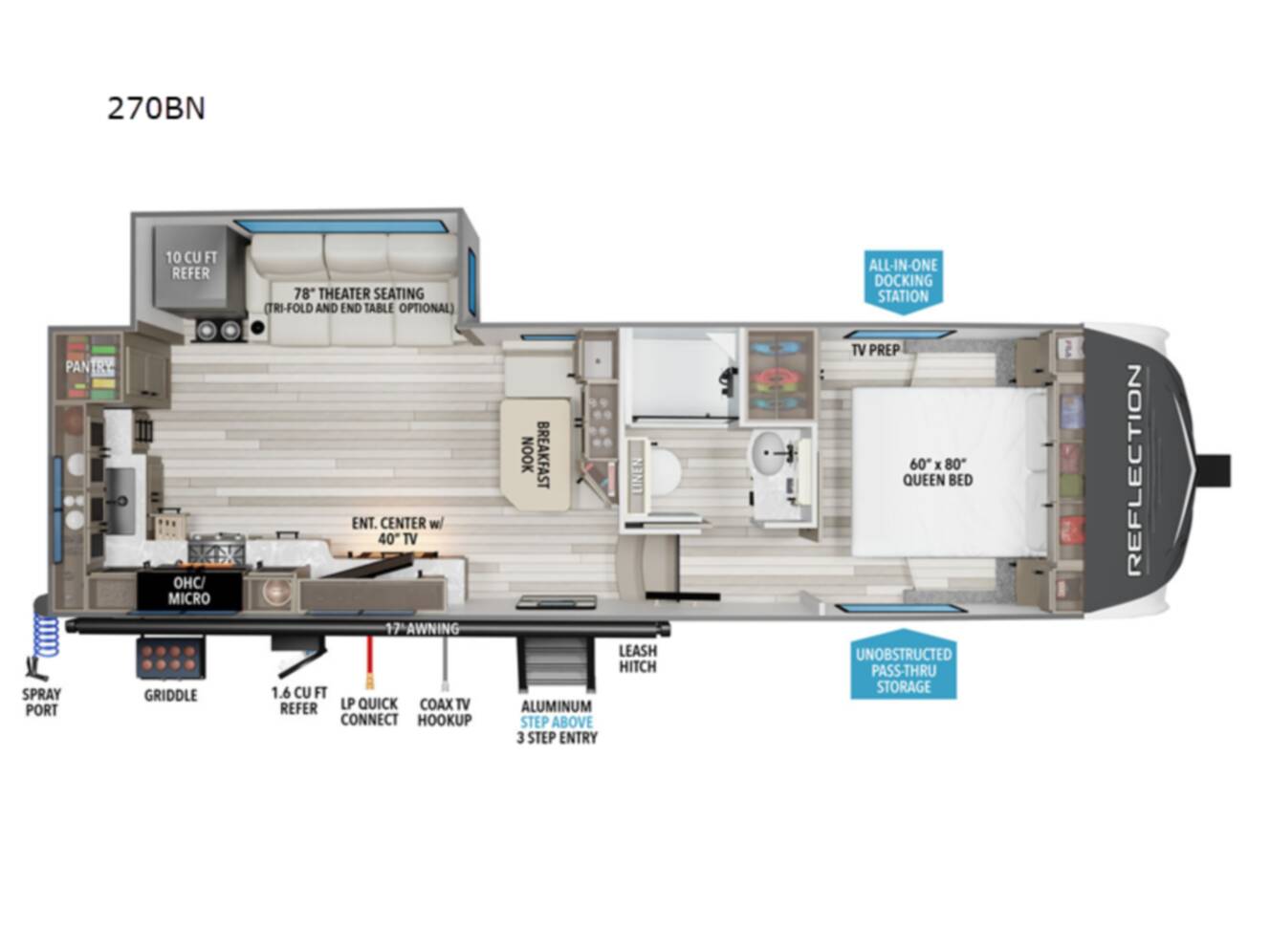 A photo of this 2026 Grand Design Reflection 150 Series 270BN