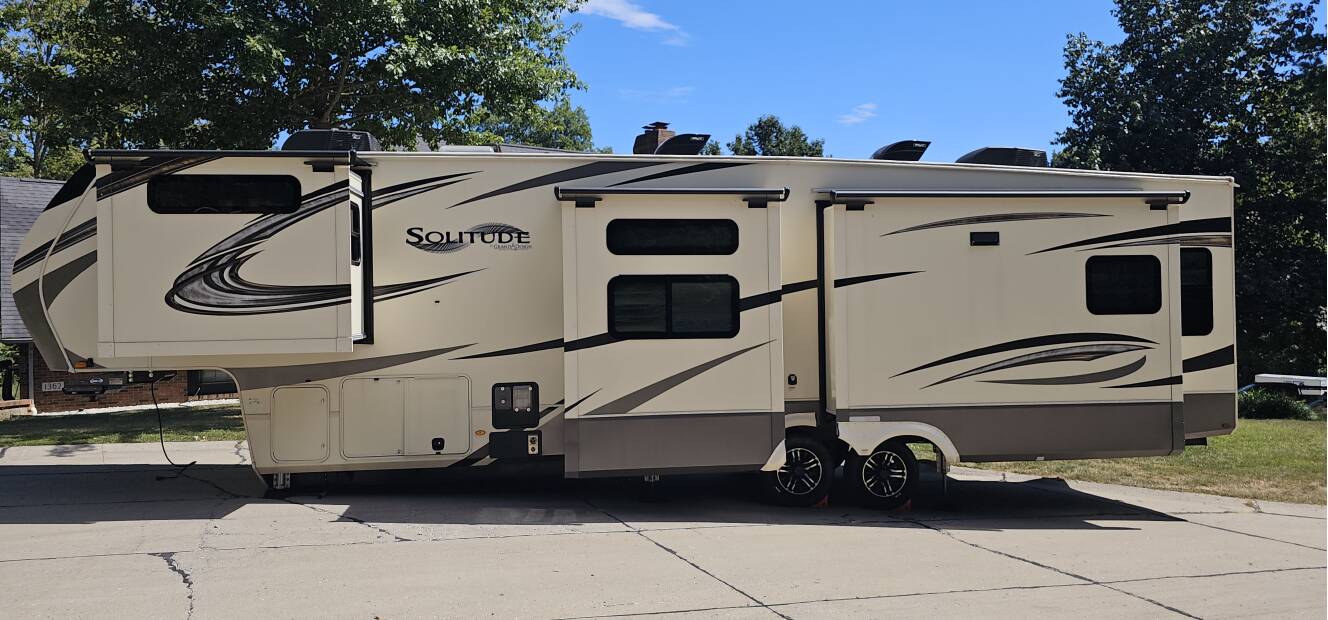 A photo of this 2021 Grand Design Solitude 378MBS-R