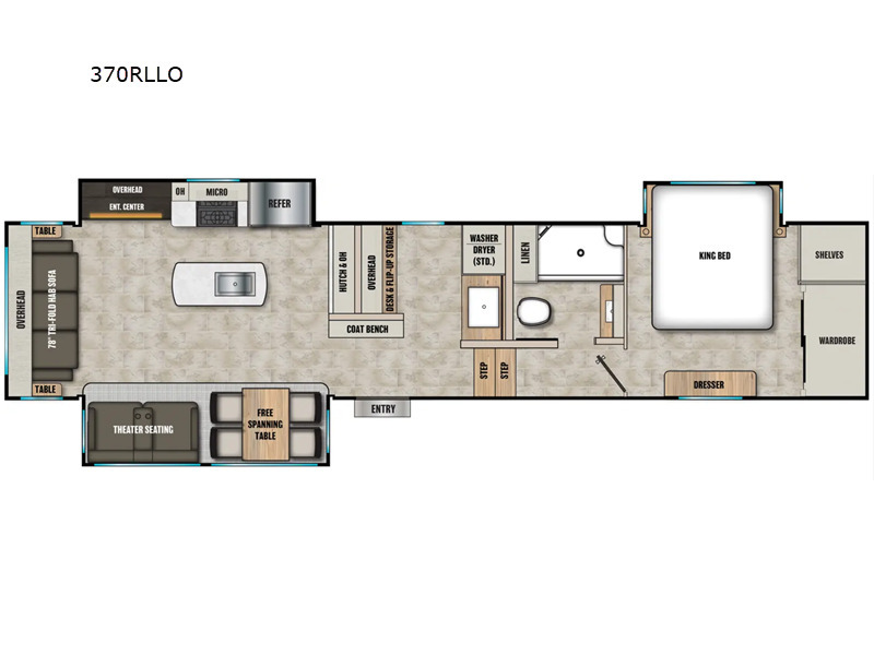 A photo of this 2026 Coachmen Rv Brookstone 370RLLO