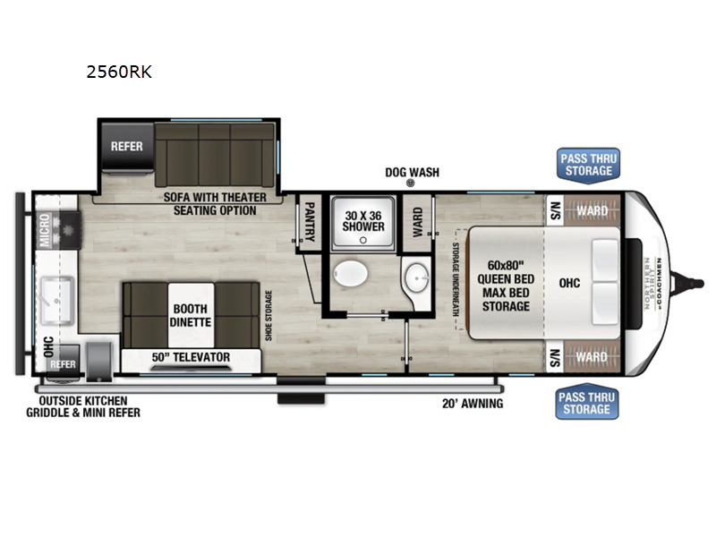 A photo of this 2026 Coachmen Rv Northern Spirit Ultra Lite 2560RK
