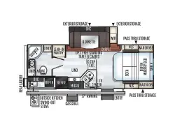 2019 FOREST RIVER ROCKWOOD MINI LITE 2507S