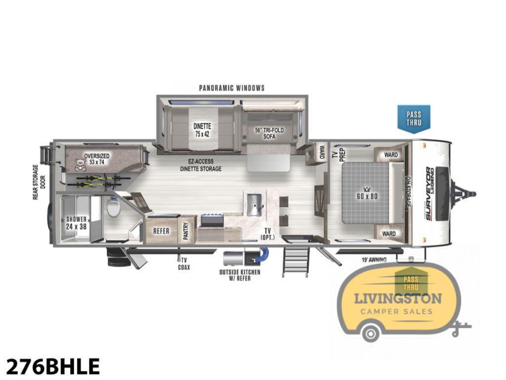 A photo of this 2022 Forest River Rv Surveyor Legend 276BHLE